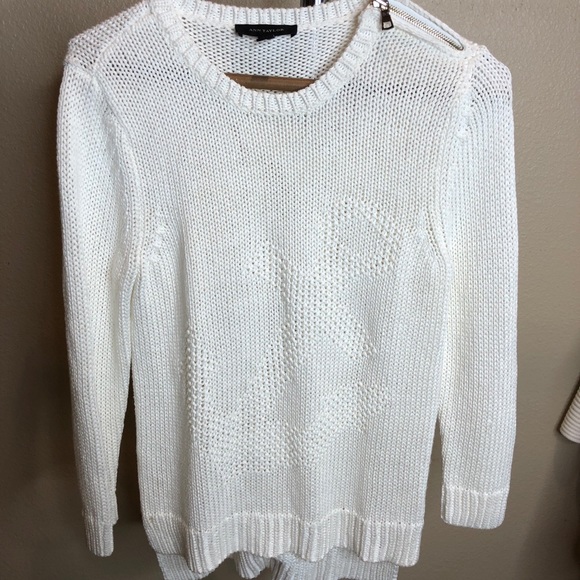 Ann Taylor White Anchor Sweater Size Small - Picture 13 of 14